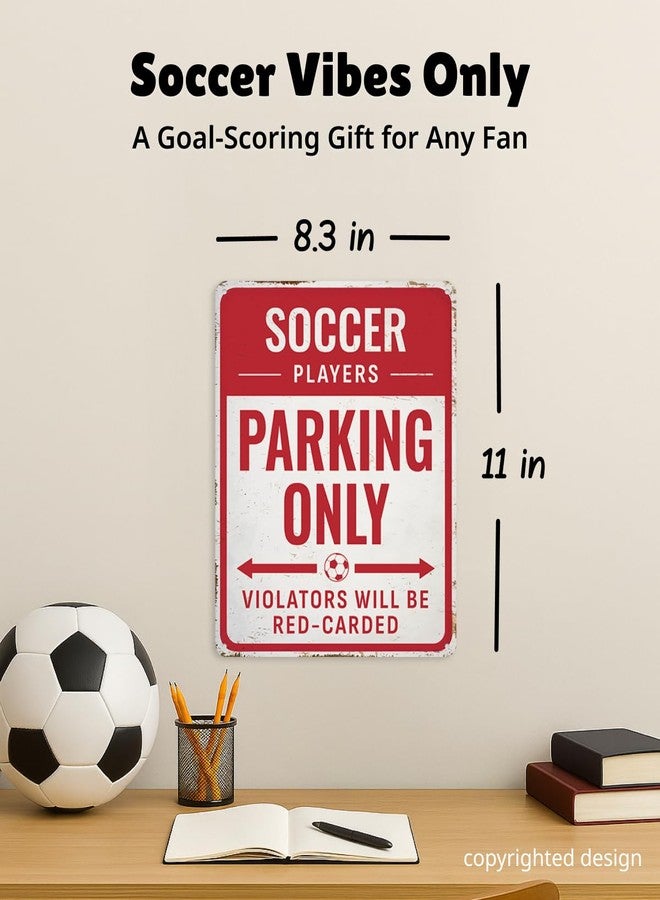 Opix Design Soccer Room Decor Sign - Funny Metal Soccer Poster for Boys Bedroom - Gifts for Players, Kids or Fans - Cool Room Decor for Boys or Girls by Opix Design - Image 2